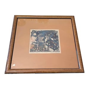Mid Century Modern Abstract Signed Lithograph Limited Edition