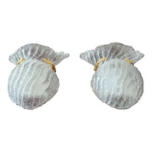 Mid-Century Modern Art Glass Sconces - a Pair