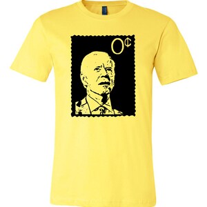 Biden zero cents sense unisex tshirt yellow