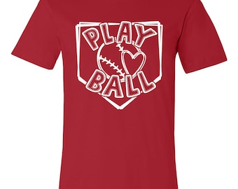 Play ball (wht ink) tshirt