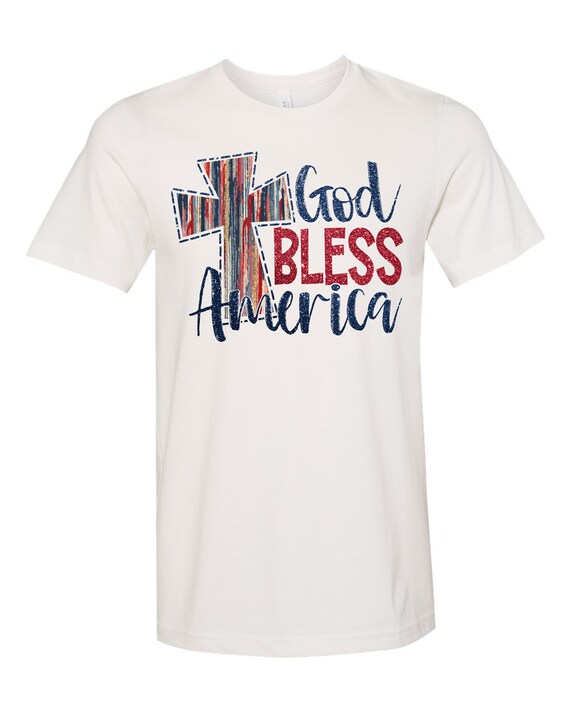 God Bless America Cross Unisex Tshirt - Etsy