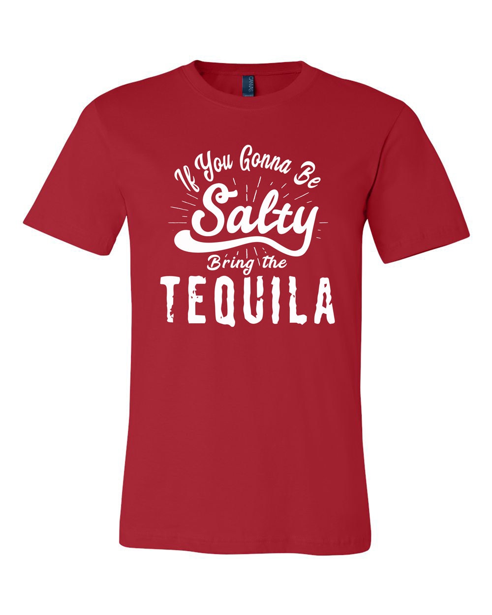 T-shirt Unisexe Col V Salty - Cadeau Sarcastique Plage - Tailles S à 2XL - Coton