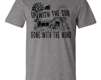 Up with the sun gone with the wind unisex tshirt