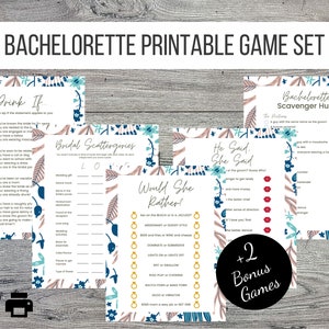 Bachelorette Printable Party Game Set Bridalshower 5 - Etsy Canada