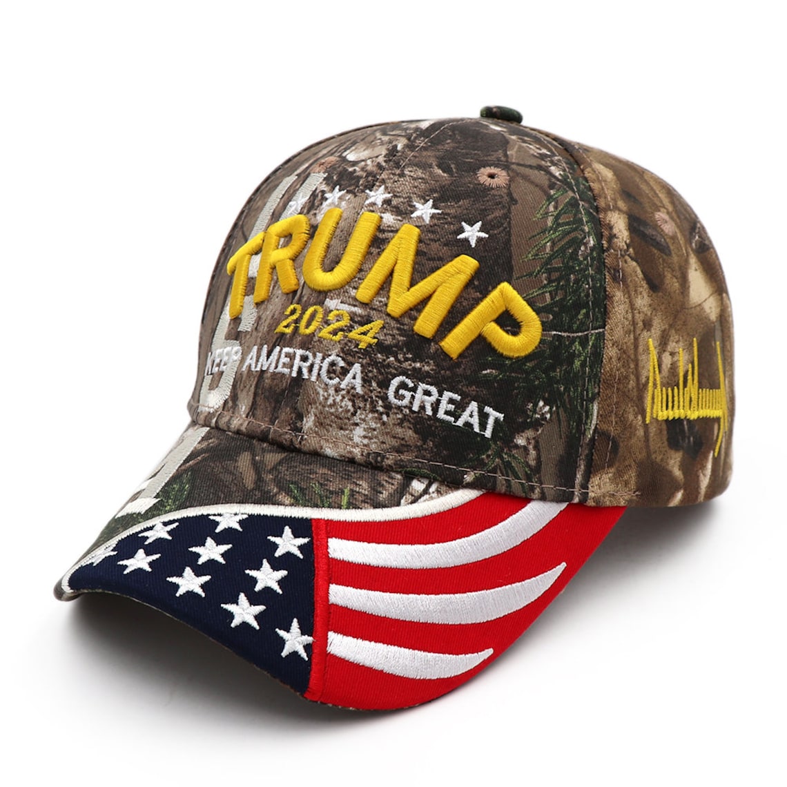 Donald Trump 2024 Cap Camouflage USA Flag Baseball Caps Make Etsy
