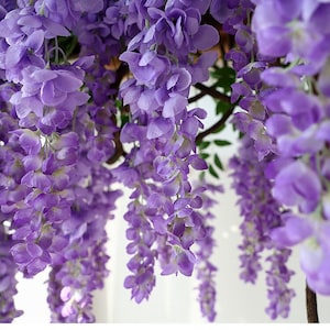 Artifical Simulate the giant wisteria flower of Abreu  Vine Garland Hanging Flowers For Outdoor Wedding Ceremony Arch Floral Decoration