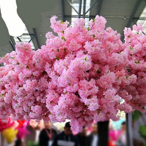 日本の春の桜 5本の茎 長さ105cm/41.34インチ 人工シミュレーションシルク桜 ウェディングデコレーションフラワー