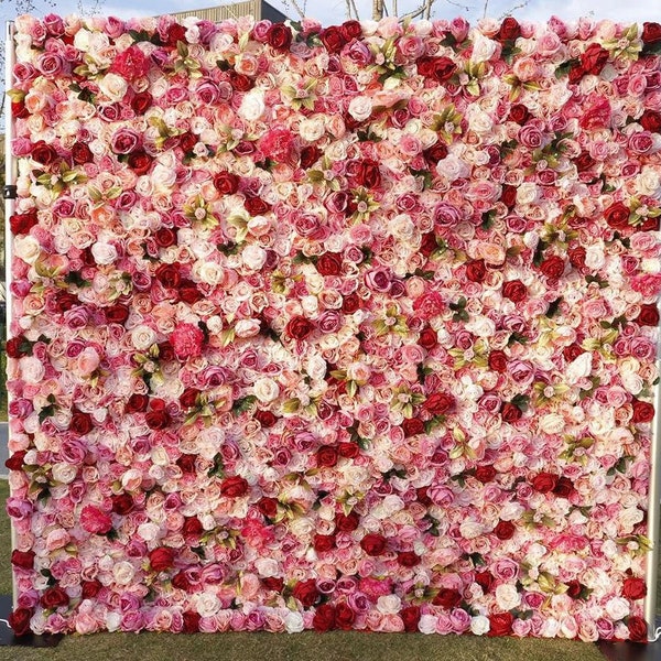 Fake Flower Wall Etsy