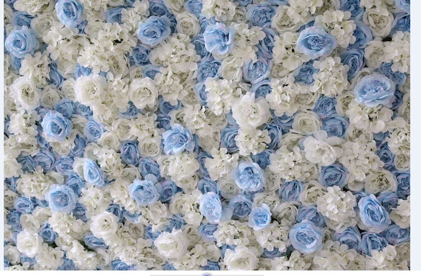New Design Baby Blue Flower Wall for Wedding Arrangement Event Salon