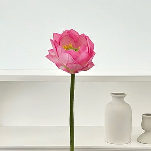 3 Stück künstliche Lotus Seerose Lotus Durchmesser 9 cm Haus Garten Dekoration Blume