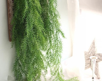 Bundle Artificial Hanging Plant Faux Leaves Grass Greenery Garland Fake Plants Vines Flower Arrangement Wedding Decoration Wall Outdoor