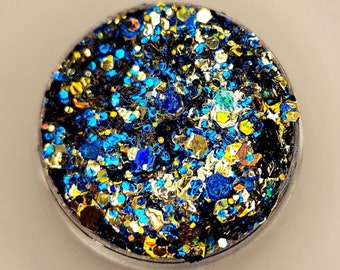 Body Glitter, Face Glitter Gel Makeup, Eye, Hair, Rave, Festival, Cosmetic, Chunky, Holographic, Blue, Gold, Rainbow, Cheer, Softball, 5K