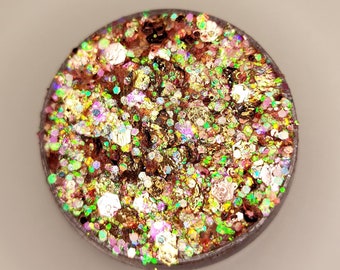 Face Glitter, Body Glitter Gel Makeup, Hair, Eye, Rave, Cosmetic, Festival, Euphoria, Iridescent, Holographic, Pink, Rose Gold, Opal, Cheer