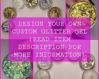 Custom Glitter Gel, Body Glitter Face Glitter, Cheer, Makeup, Hair, Eye, Softball, Team, Bachelorette, Party, Football, Festival, Rave, Bulk