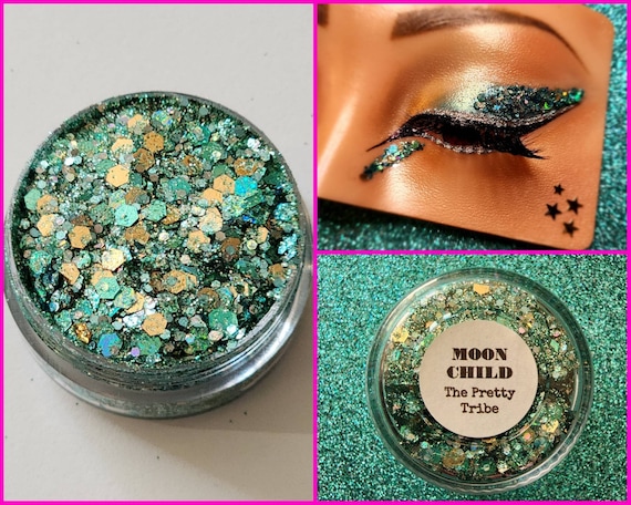 Moon Glitter Holographic Hair Gel Single, 20ml Costume Make Up Moon Glitter Holographic Hair Gel Single, 20ml Costume Make Up