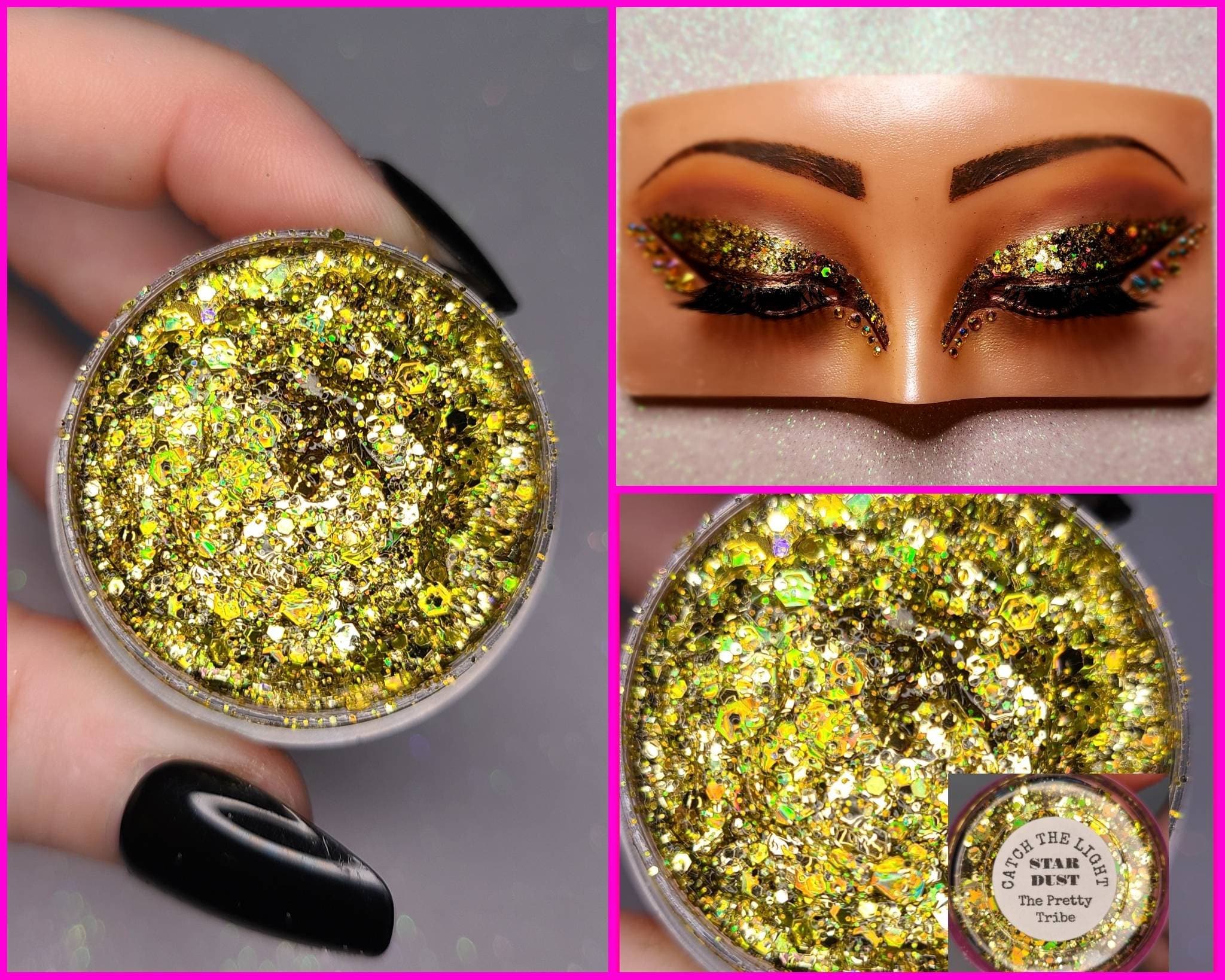 Face Glitter, Body Glitter Gel, Eye Makeup, Hair, Rave, Festival, Gold,  Holographic, Rainbow, Cosmetic, Euphoria, Cheer, 5K, Budge Proof -   Sweden
