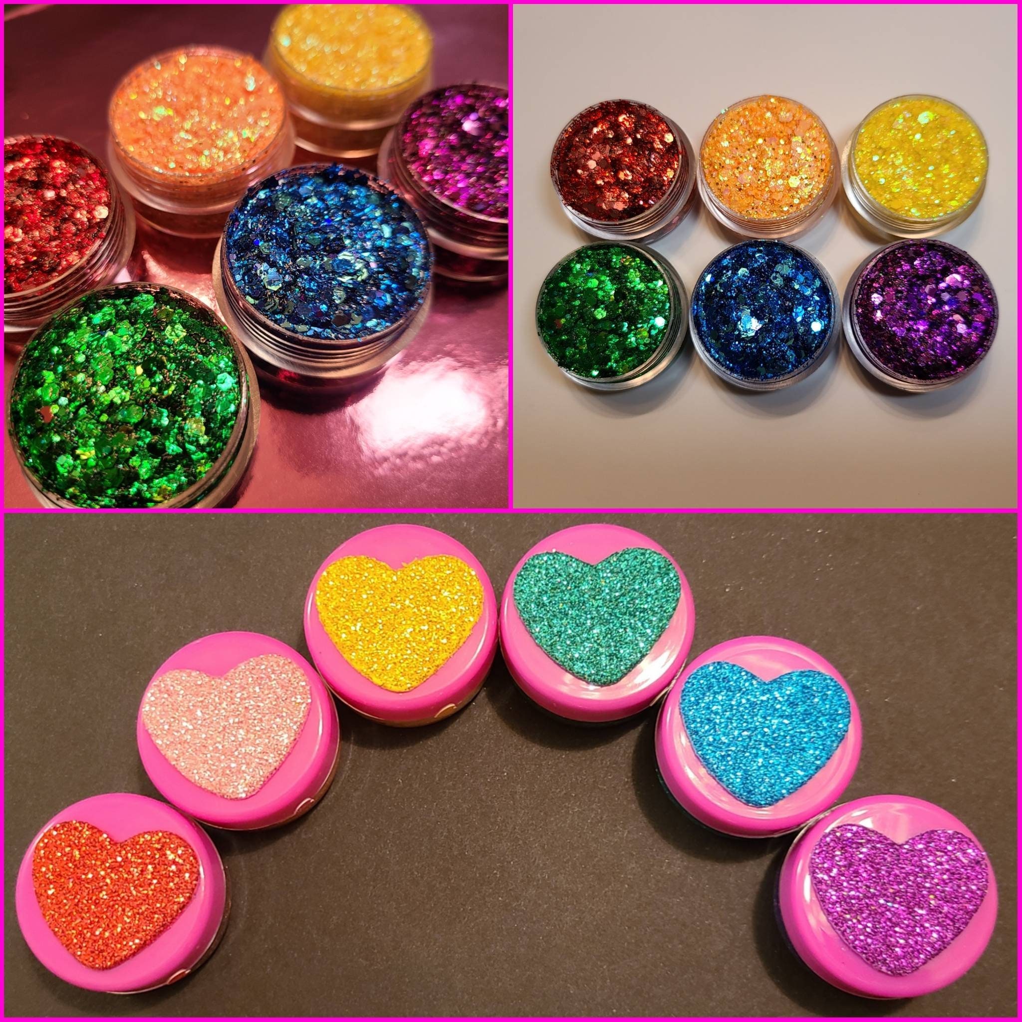 Body Glitter Gel, Face Glitter Gel Makeup, Hair, Eye, Pride, Rainbow, Rave,  Festival, Cosmetic, Holographic, Iridescent, Cheer, Softball, 5K 