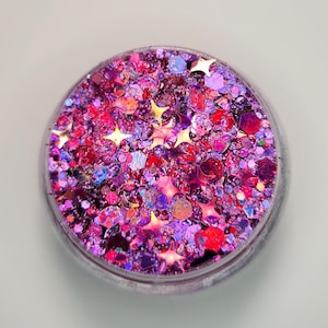 Body Glitter Gel, Face Glitter Gel Makeup, Hair Glitter, Eye, Rave, Festival, Pink Pony Club, Chappell Roan, Holographic Purple, Magenta