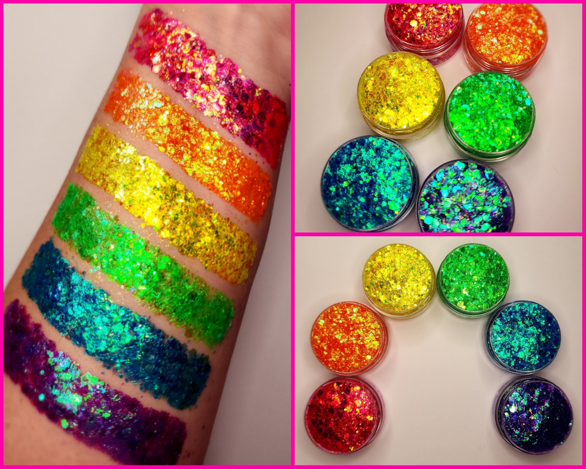 Pin by Zamantha on Acrílicos  Chunky glitter nails, Confetti nails, Cute  nails