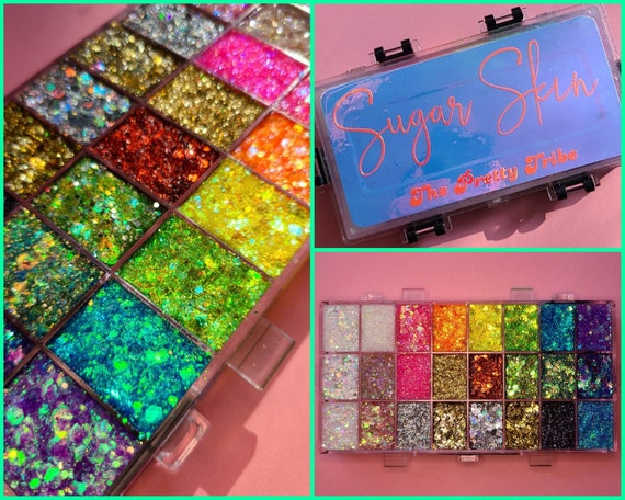 Moon Glitter Iridescent Gel Assorted Costume Make Up Moon Glitter Iridescent Gel Assorted Costume Make Up