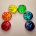 Face Glitter, Body Glitter Gel, Makeup Glitter, Eye, Hair, Pride, Rainbow Set, Rave, Festival, Cosmetic, Chunky, Iridescent, Concert, Cheer