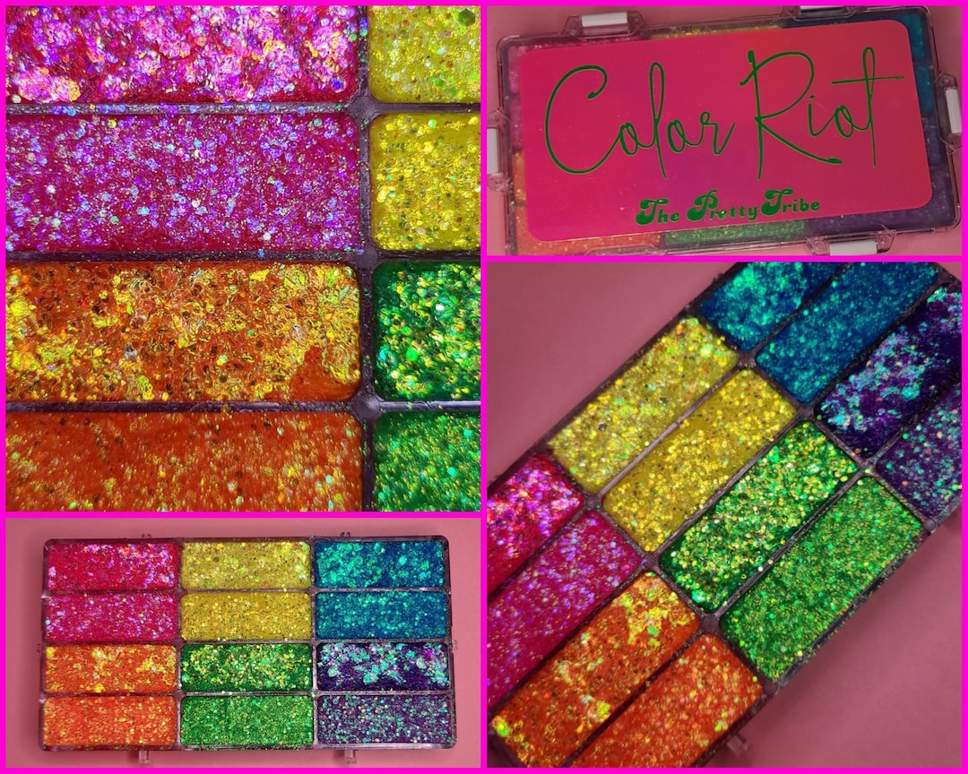 Body Glitter Gel Face Glitter Makeup Palette Hair Eye Etsy