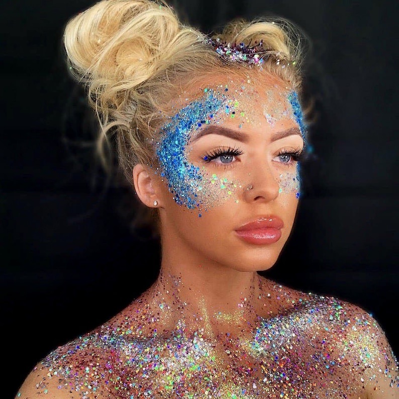 Face Glitter Body Glitter Gel Rave Festival Makeup Eye Etsy UK