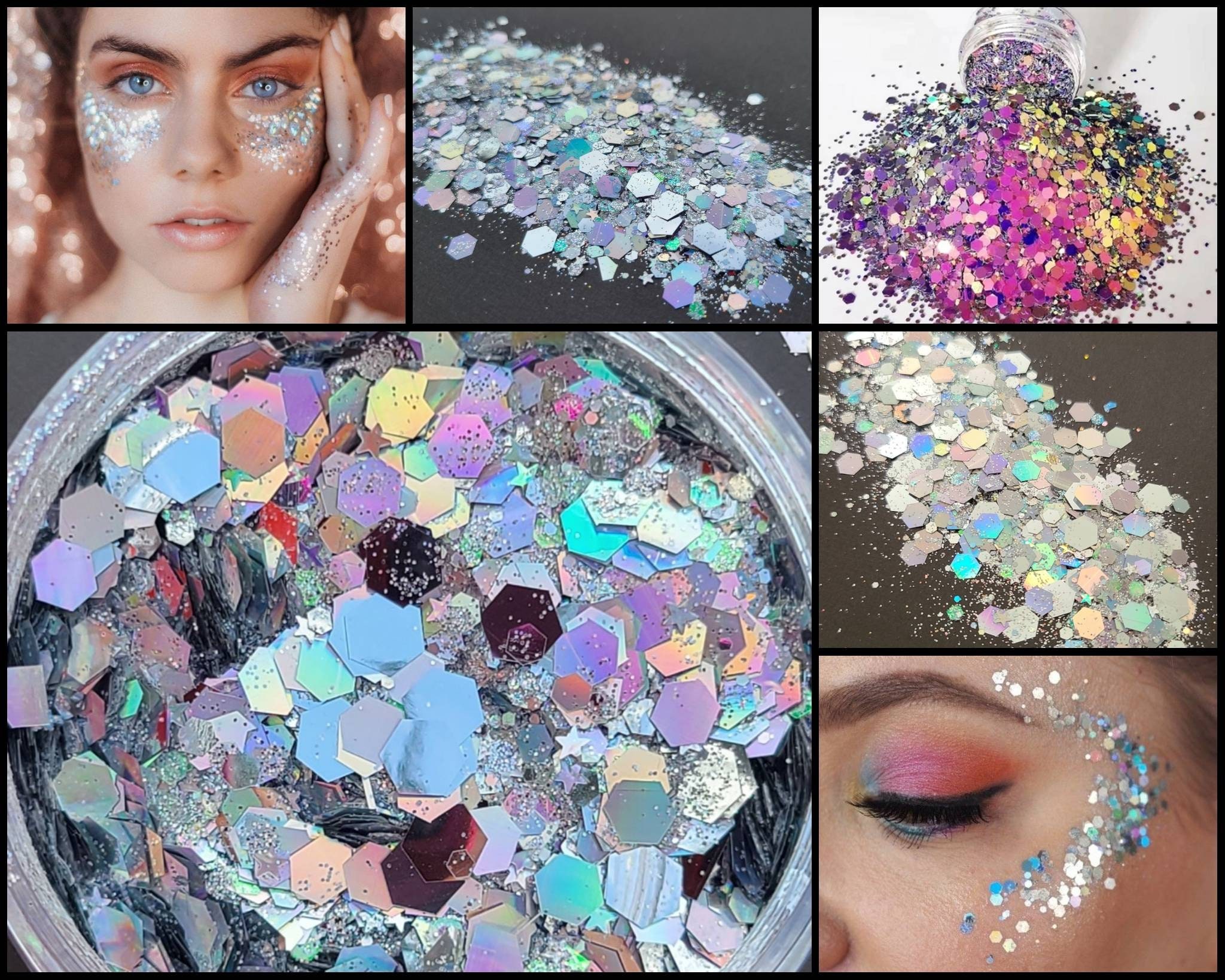 Face Glitter Body Glitter Gel Eye Makeup Hair Rave - Etsy UK