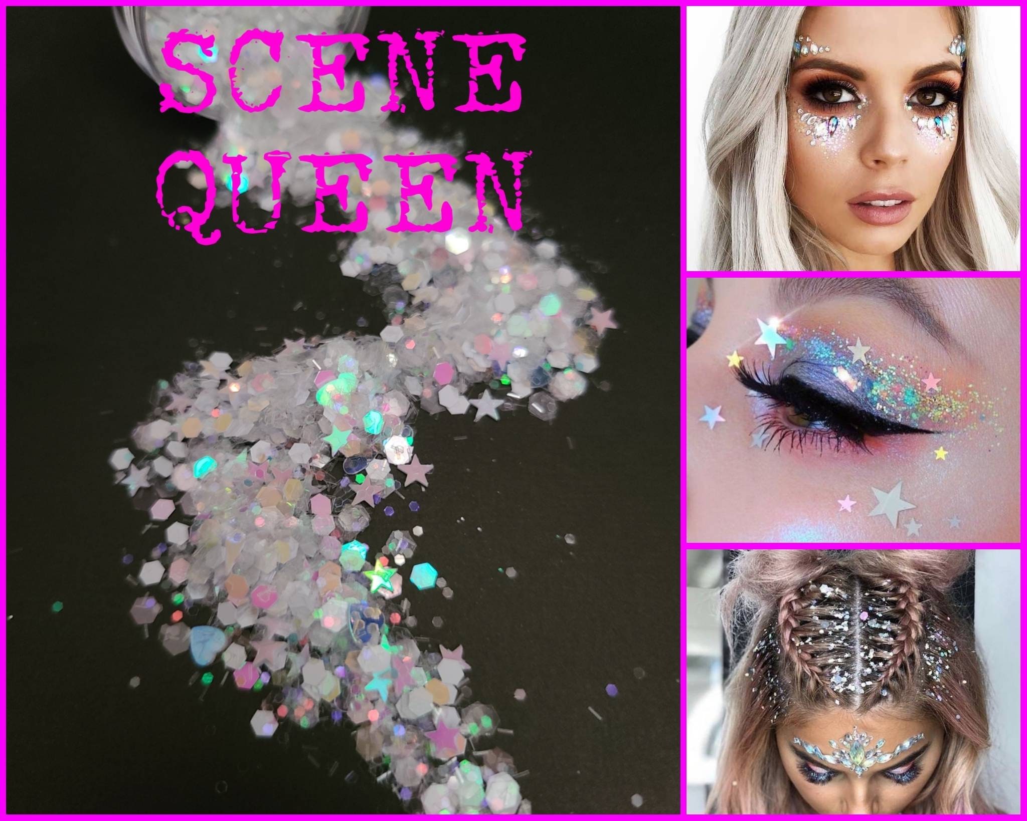 Face Glitter Gel Body Rave Festival Makeup Eye Cosmetic - Etsy Australia