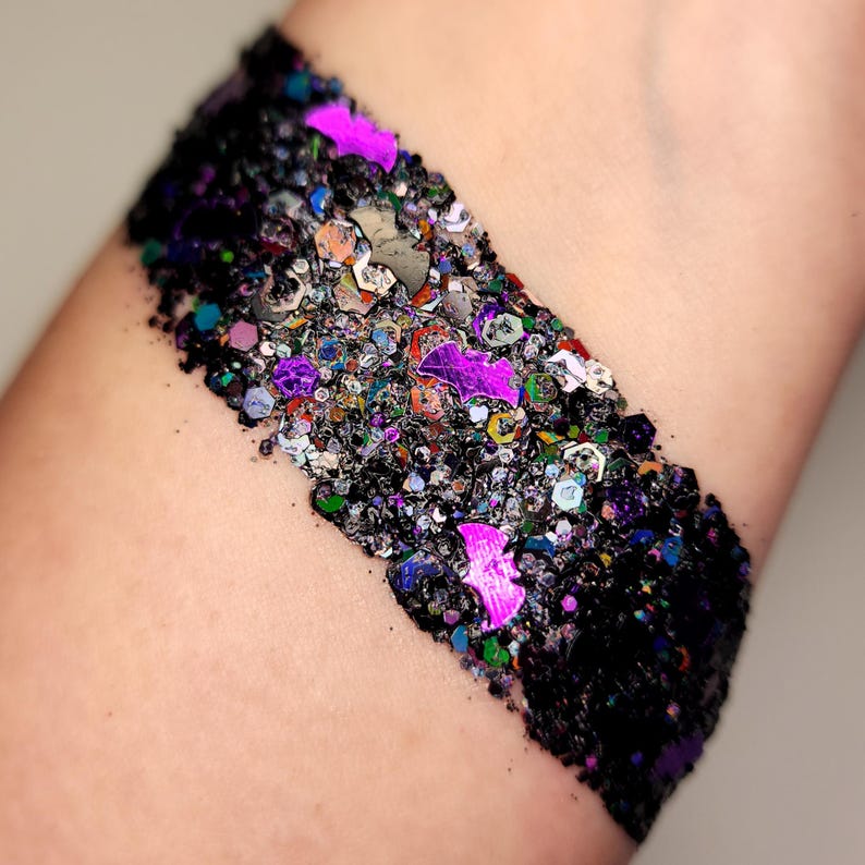 Halloween Body Glitter, Face Glitter Gel, Eye Glitter Makeup, Hair