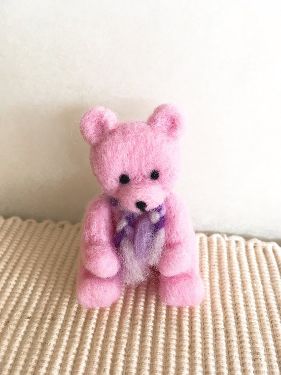 needle felted teddy bear
