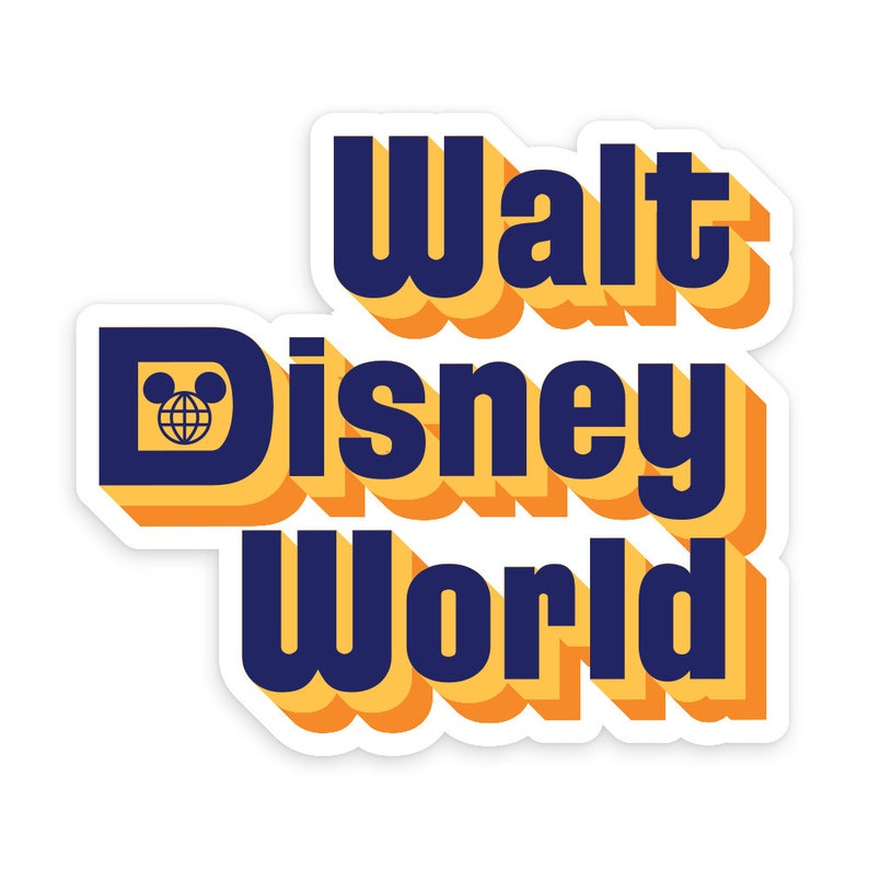 Walt Disney World Sticker / Disney Sign Sticker / Disney Sticker ...