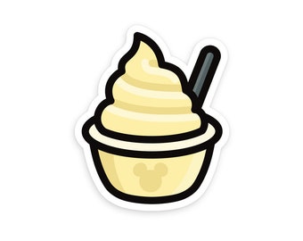 Dole Whip Sticker / Vinyl Sticker / Disney Sticker / Ice Cream Sticker / Laptop Decal / Car Decal / Die Cut Stickers / Dole Whip