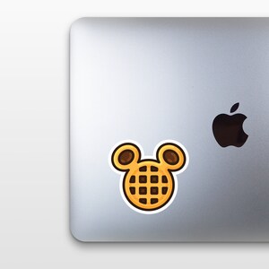Mickey Waffle Sticker Mickey Waffle Sticker / Vinyl Sticker / Disney Sticker / Mickey Sticker ...