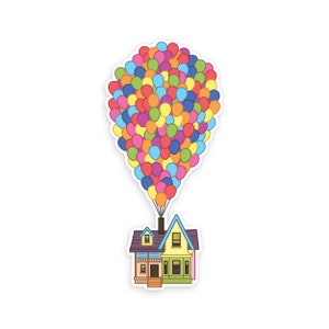 Up House Sticker / up Balloons Decal / up Movie Inspired Sticker / up House  Vinyl 