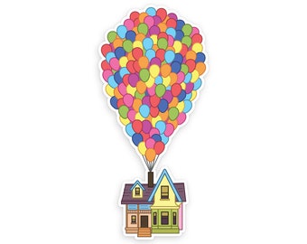 Up House Sticker / Up Balloons Decal / Up Movie Inspired Sticker / Up House Vinyl