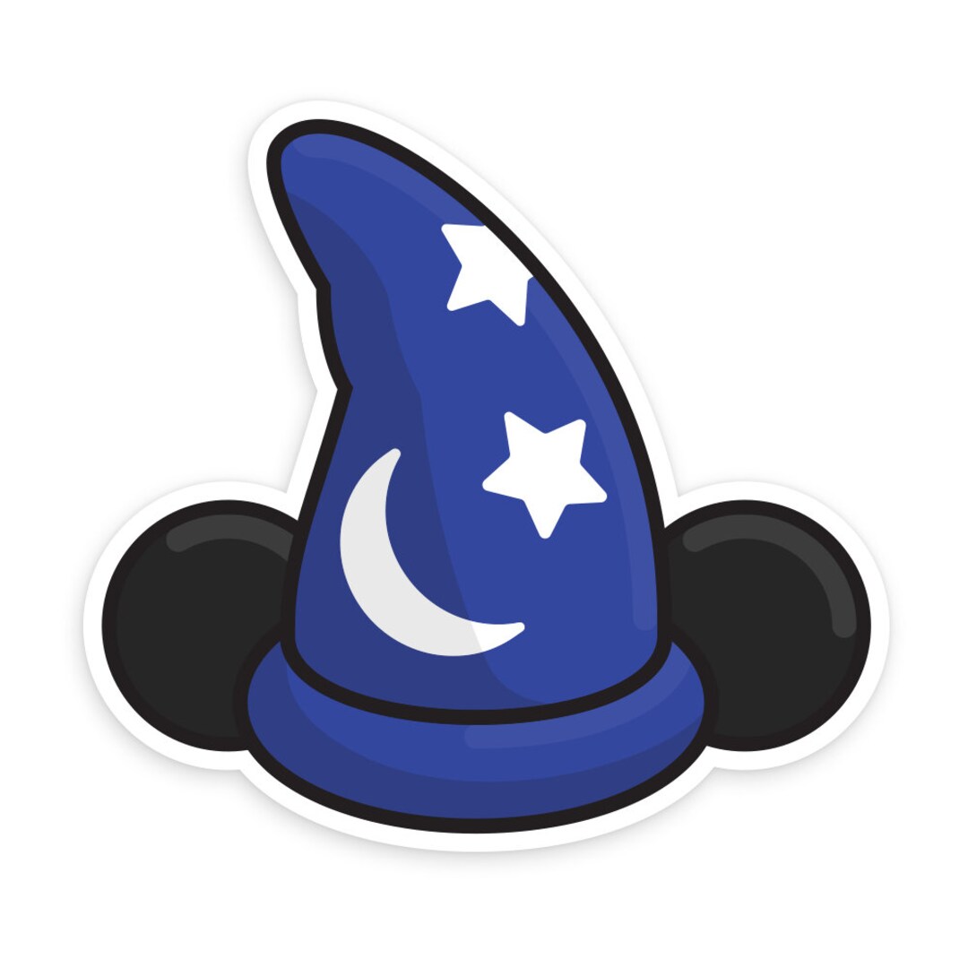 Sorcerers Hat Sticker / Sorcerers Mickey Sticker / Disney Sticker ...