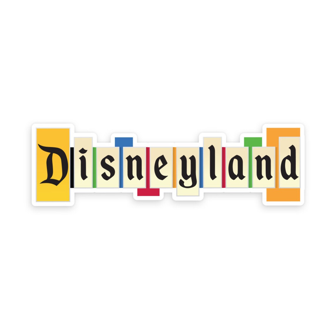 Disneyland Sticker / Disneyland Sign Sticker / Disney Sticker/ Etsy