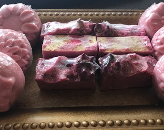 Rose scented soap, Guest and travel size bars