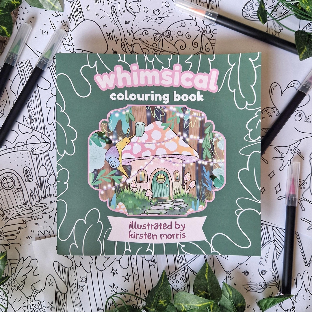 Whimsical Colouring Book - Nature Lover Animals & Bugs - Frogcore ...