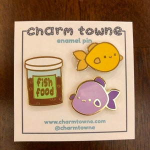 Fish Tank Enamel Pins