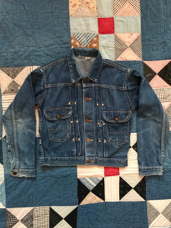 Vintage 1950s Wrangler Blue Bell Denim Jean Jacket