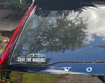 Save the Wagons Vinyl Window Decal