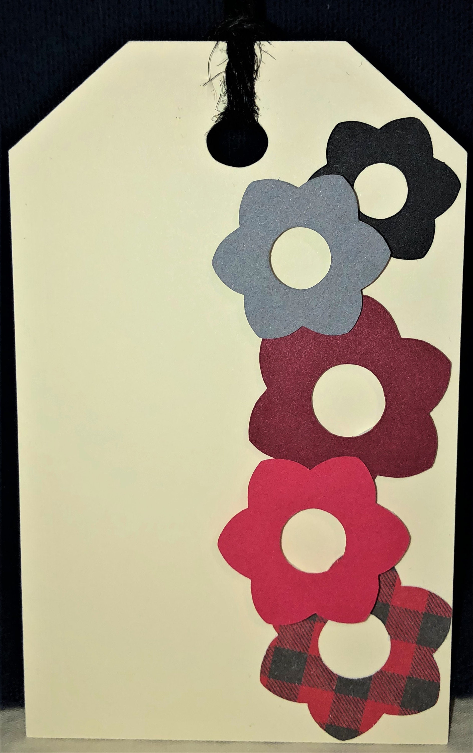 Flower gift tag set of 5 any occasion Etsy