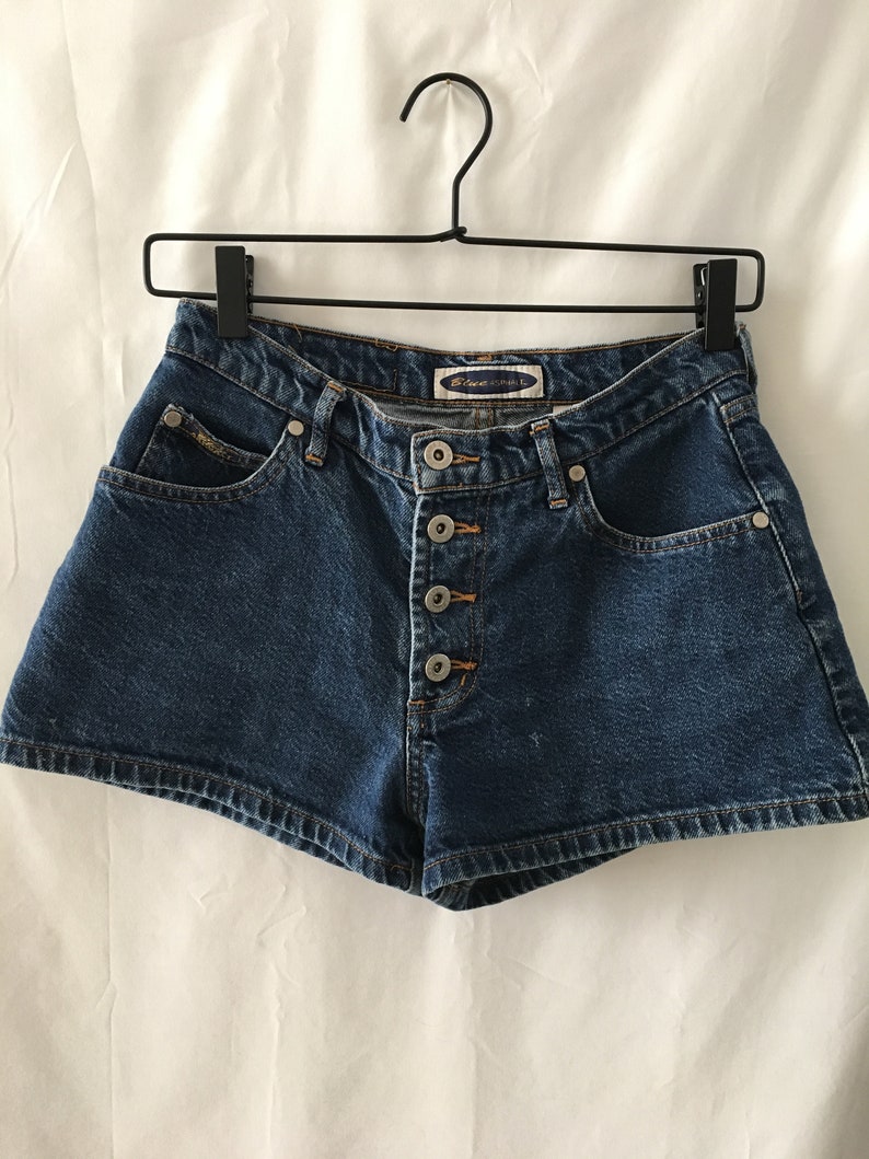 Vintage 90s Button-Fly High-Waisted Denim Shorts Size Small image 6