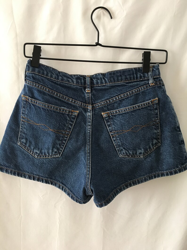 Vintage 90s Button-Fly High-Waisted Denim Shorts Size Small image 7