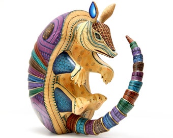 Alebrije - Armadillo - 25 cm. 10 in. - Mexican folk art