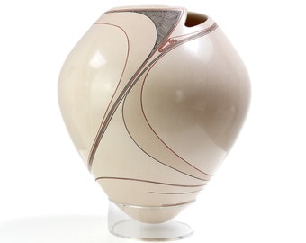 マタ・オルティス陶器 - ミニチュア - 連結花瓶 - メキシコ美術 - 7 cm