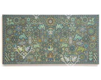 ニエリカ・デ・チャキラ・ウィチョル絵画 - タウ・ニエリカ・イェヤリ - 太陽の顔で見る者 - 120 x 60 cm - メキシコ美術