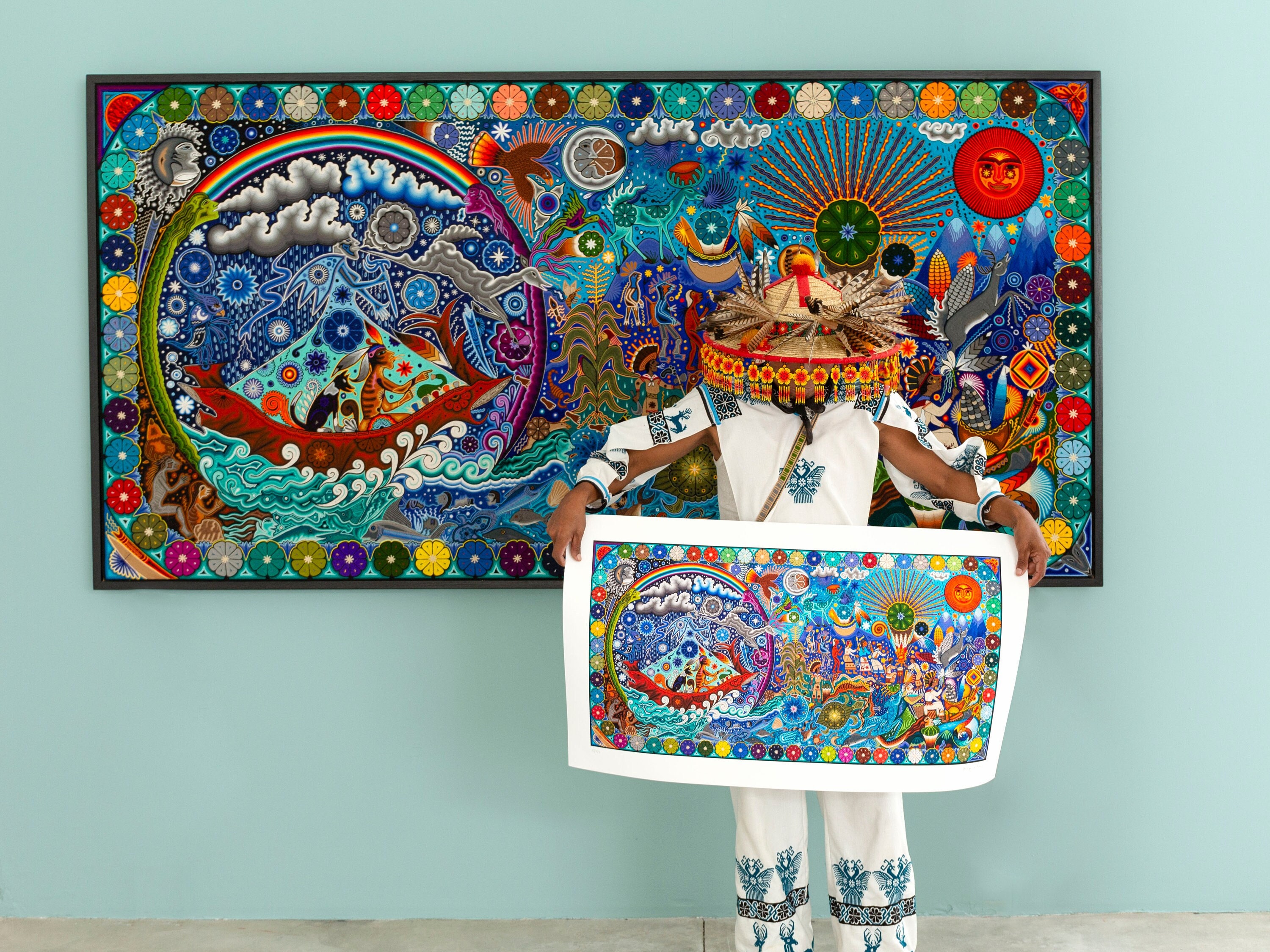 神々の誕生 - 90 x 50.6 cm - 36 x 20 インチ - ファインアート